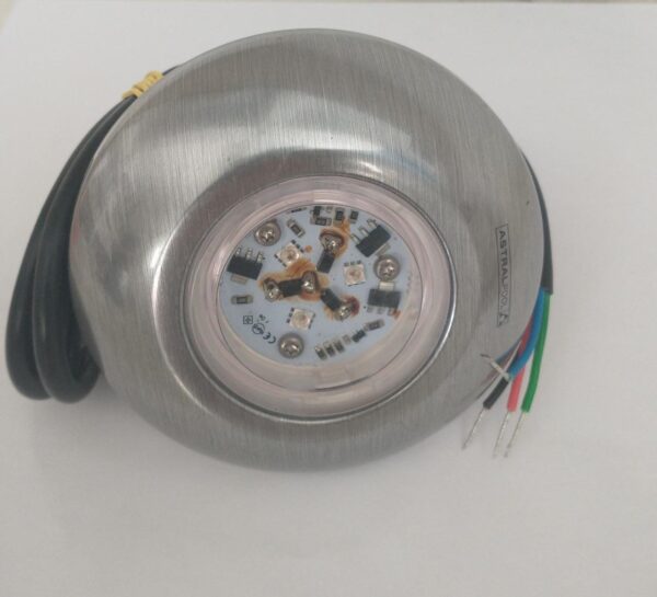 Reflector super led 3.13 RGB Astral Pool acero inoxidable 6 watts